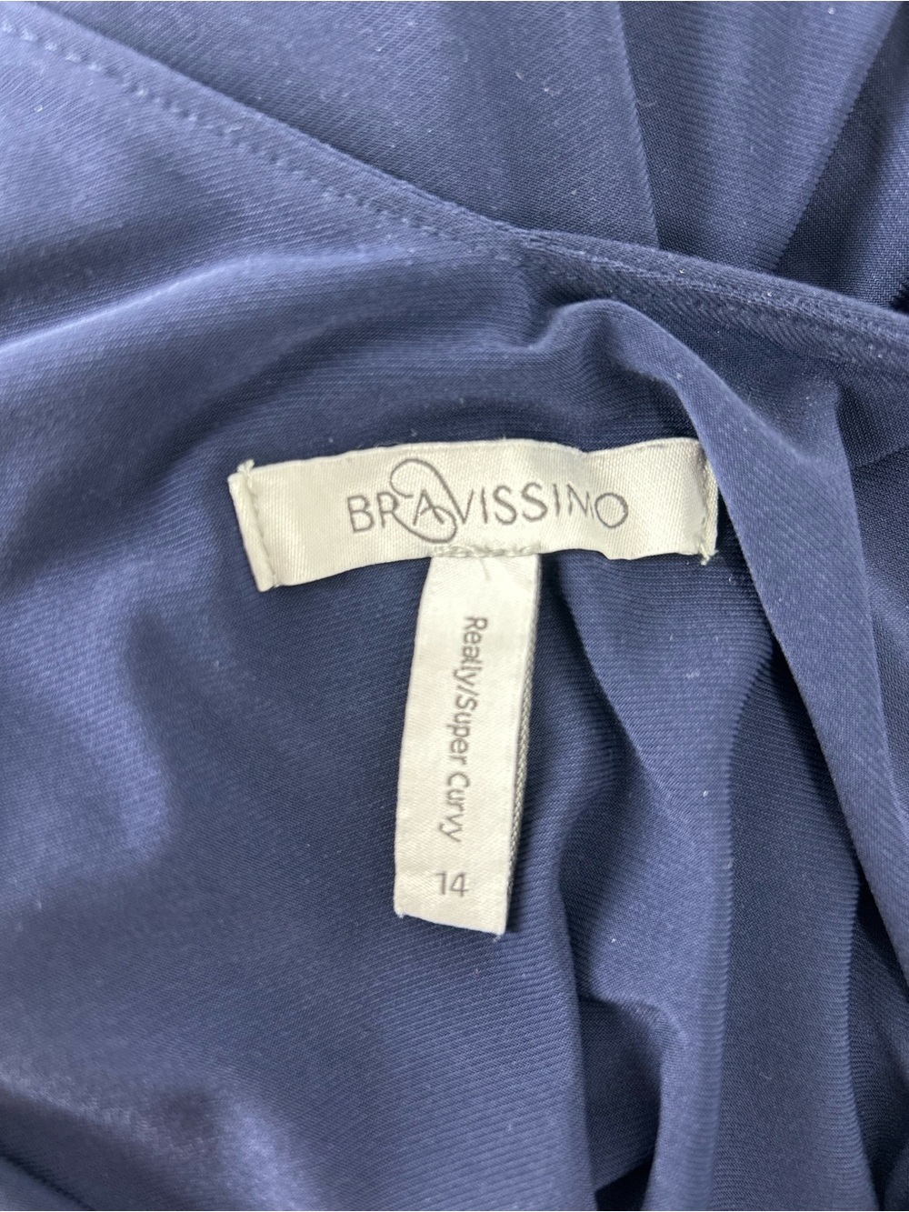 Bravissimo Draped V-Neck Maxi Dress in Navy - Picture 3 of 5